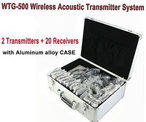 WTG-500 Tour Guide UHF Wireless System with Alumnium Alloy 2 T & 20 Receivers
