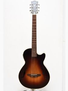K.YAIRI Electric Series KYF KYF-1 Brown Sunburst w/hard case Free shipping #Q335