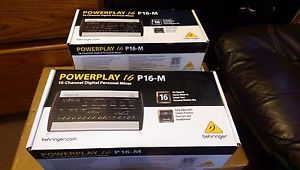 Lot of (4) Behringer PowerPlay P16M ;  4-User Monitor Package P16-M