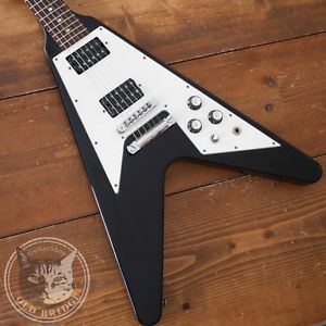 Gibson Flying V 67 Black Electric Guitar Free Shipping