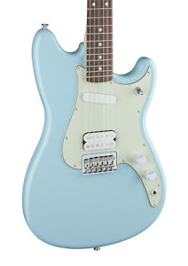 Fender Duo Sonic HS Electric Guitar, Daphne Blue, Rosewood (NEW)