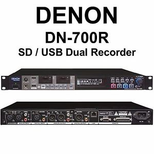 DENON DN-700R SD/USB Dual Simultaneous 1U Rackmount Recorder $30 Instant Off DJ