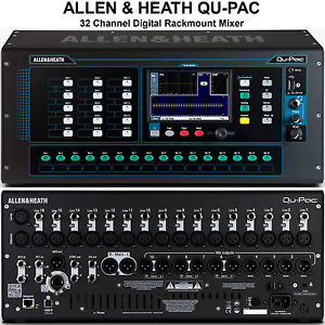 ALLEN & HEATH QU-PAC 32CH DIGITAL TOUCHSCREEN RACKMOUNT MIXER $65 INSTANT OFF