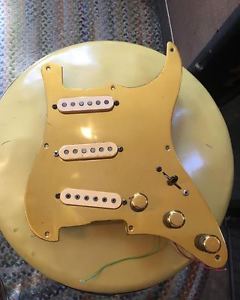 COOL Vintage Brass Loaded Pickguard from '78 Fender Stratocaster...DiMarzio USA