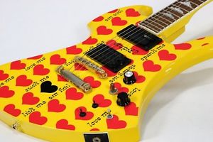 BURNY by Fernandes MG-145S HY Heart Yellow X JAPAN HIDE Model  F/S From JAPAN