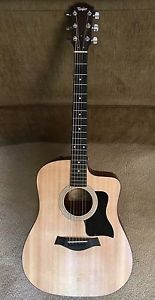 Taylor 110ce Dreadnought Acoustic Electric Guitar Natural