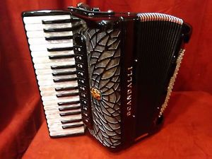 NEW Scandalli Piano Accordion Black Air I LMMH 37 96 Bass Made in Italy