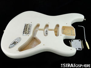 USA Fender ERIC JOHNSON Strat BODY & HARDWARE American Nitro White Blonde SALE!