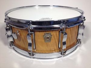 1990s Vintage Ludwig Satinwood 5x14 Snare Drum Limited Edition #10 Mint