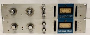 Vintage Stereo Coupled UREI Universal Audio 1176 Rev B Peak Limiter Compressors