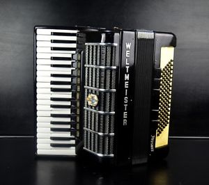 PROFESSIONAL GERMAN TOP PIANO ACCORDION WELTMEISTER CONSONA 96 bass.16 sw.~VIDEO
