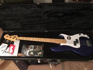 2013 Fender American Standard Precision P-Bass blue metallic w/HSC MINT