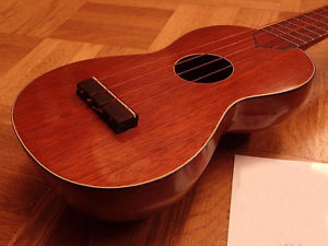 1920's S.S.Stewart Vintage "Peanut" Mahogany Soprano Ukulele Free Shipping