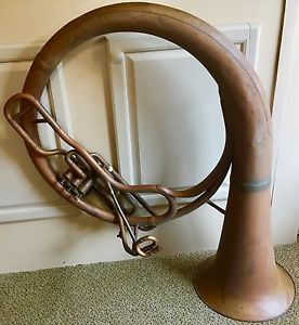 Vintage 1868-75 Boosey & Co. London Ser#16427 Brass Eb Helicon Tuba Very Rare