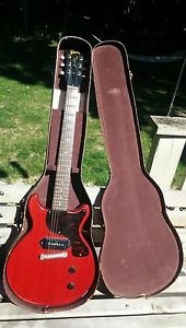 1960 Gibson Les Paul Junior Vintage Electric Guitar Cherry Red w /P-90