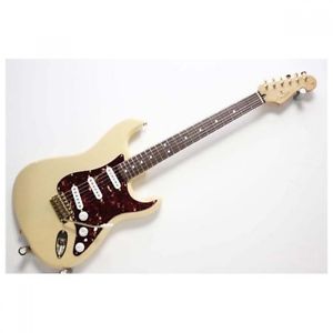 Fender Mexico Deluxe Players Strat Honey Blonde Ash Body Used Electric Guitar JP