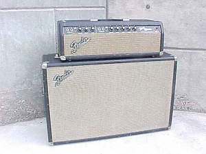 1965 FENDER BANDMASTER BASSMAN BLACKFACE GUITAR BASS AMP AMPLIFIER