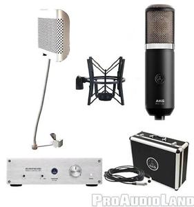 AKG Perception 820 Tube Condenser Mic FREE Post Audio ARF-42 Room Filter NEW