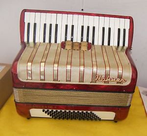 72 Bass Hohner Concerto II  Accordion / Rare Find