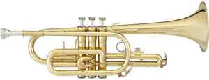 Blessing BCR-1230 Series Bb Cornet with Case - Lacquer Brass Finish