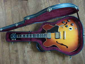 1971 Gibson ES-345 Iced Tea Sunburst - Stop Tail Conversion With Case