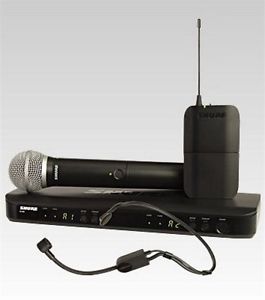 Shure BLX1288/P31 Dual Channel Combo Wireless System with PG58 Handheld and P...