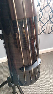 NEW NS Design Wav4 4 string Electric Upright Bass TRANS BLACK Finish