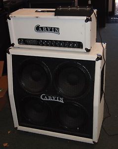 USA Carvin X-100B Series IV head half stack with matching GX412 cab & footswitch