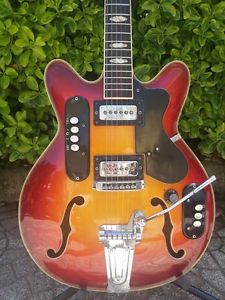 Zerosette JG Sad2v Rara Semiacustica Rare Made in Italy Hollow Body Vintage