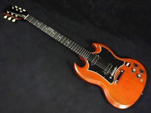 Gibson SG Special Faded Worn Crecent Inlays Brown w/Soft case F/S #X761