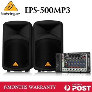 New Genuine BEHRINGER EPS-500MP3 EUROPORT Ultra-Compact 500-Watt 8-Channel PA