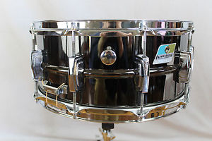 1970's Ludwig  6.5 x14 "Black Beauty" Clone/Tribute snare drum. w/ nice case