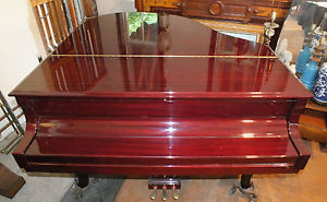 YOUNG CHANG PG150 Ribbon Striped Mahogany BABY GRAND PIANO Free Delivery Avail