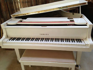 Yamaha C3 White Baby Grand Piano