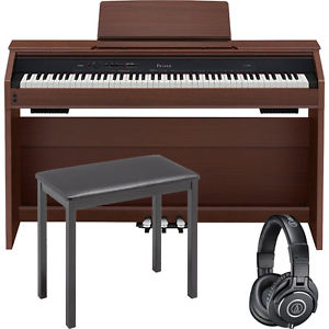 Casio Privia PX-860 88-Key Digital Piano Brown + CB7 Bench + M40X Headphones