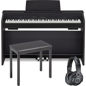 Casio Privia PX-860 88-Key Digital Piano Black + CB7 Bench + M40X Headphones