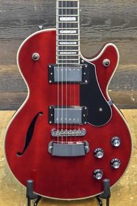 Hagstrom Swede-F Wine Red Transparent Chambered Electric Guitar #G15100258
