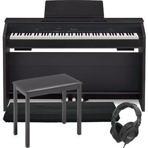 Casio Privia PX-860 88-Key Digital Piano Black + CB7 Bench + Cover + Headphones