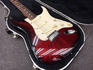 Fender Strat Plus Firestorm Red Electric Guitar 1992 Rare Free Shipping Japan
