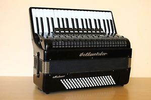 Weltmeister Meteor 120 Bass LMMH Accordion Fisarmonica Black + Case