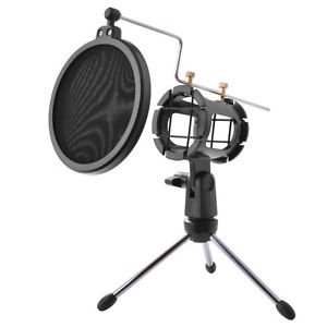 Universal Adjustable Desktop Mini Tripod Studio Condenser Microphone Stand TH534