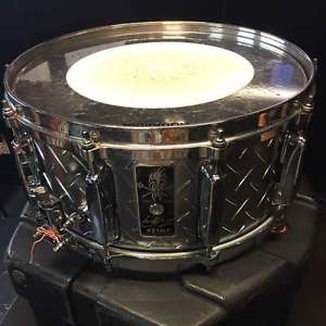 Used! TAMA Metallica Lars Ulrich Signature Snare Drum 14"x6.5" w/SKB Hardcase