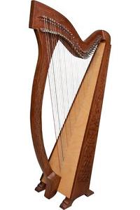 MEGHAN 36 String Rosewood Celtic Irish Folk Harp ~ Celtic Knot Design