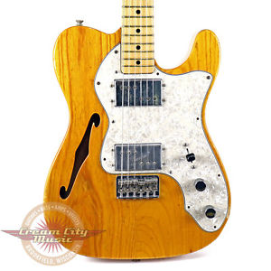 VINTAGE 1974 FENDER TELECASTER TELE THINLINE II SEMI HOLLOW BODY ELECTRIC GUITAR