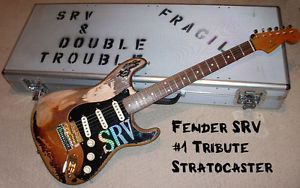Fender Stevie Ray Vaughan Stratocaster SRV #1 Relic Tribute Strat w/Strap & Case