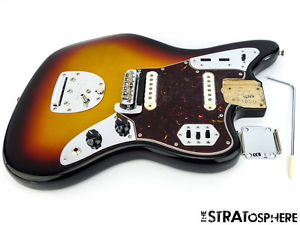 Vintage 65 RI USA Fender Jaguar LOADED BODY 1965 Nitro 3 Color Sunburst SALE!