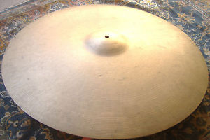 INSANELY RARE VINTAGE PAISTE 602 PRESERIAL 24" " THIN " RIDE 3138 Gs!