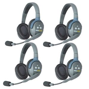 Eartec UltraLITE 4 user, Hands Free Intercom System - Double Ear Headsets