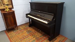 Reconditioned,Black, German, Overstrung Piano. 88 notes. CAN DELIVER.