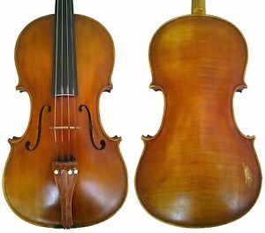 Old viola 40,8 CM labeled STANISLAV BALAZ vintage oil varnish, APP. 1940